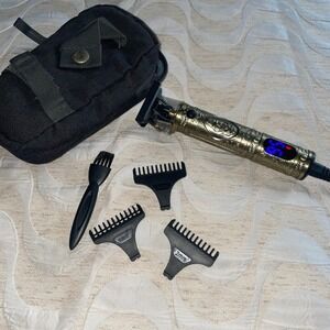 Solati‎ Professional Cordless T-Blade Hair Trimmer Ornate Bronze Metal LED Disp